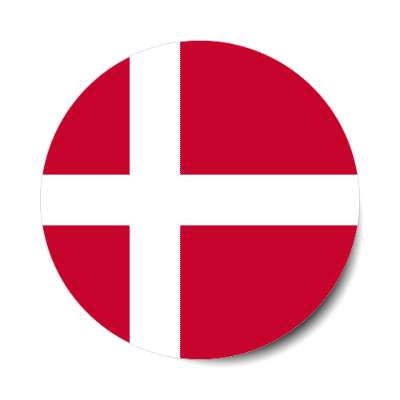 denmark flag country stickers, magnet