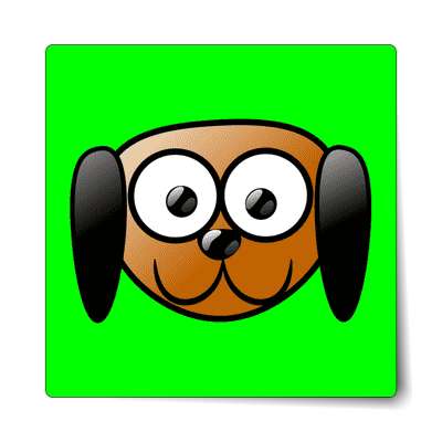 dog cartoon cute animal sticker