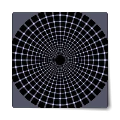 dot grid crazy perspective sticker