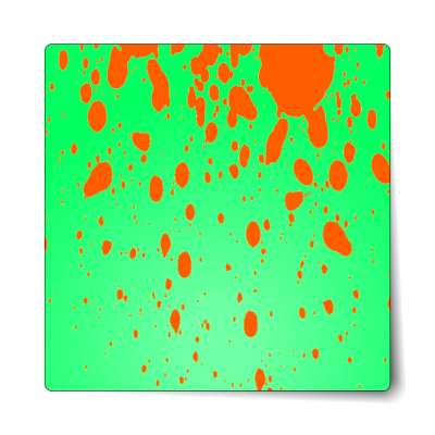 easter egg design speckled colors bright green orange sticker