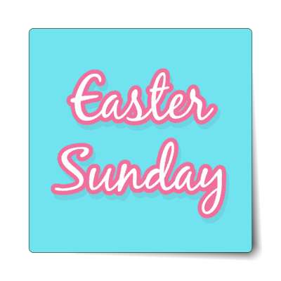 easter sunday blue pastel sticker