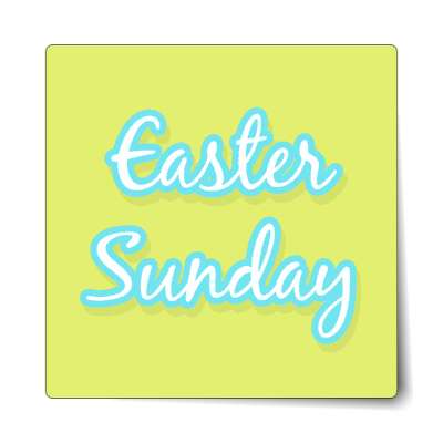 easter sunday green pastel sticker