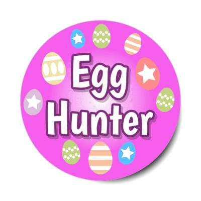 egg hunter bright magenta sticker