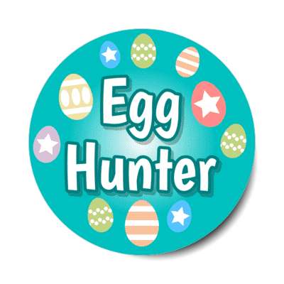 egg hunter green sticker