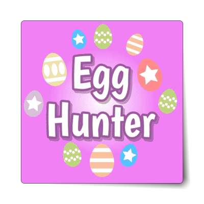 egg hunter magenta sticker