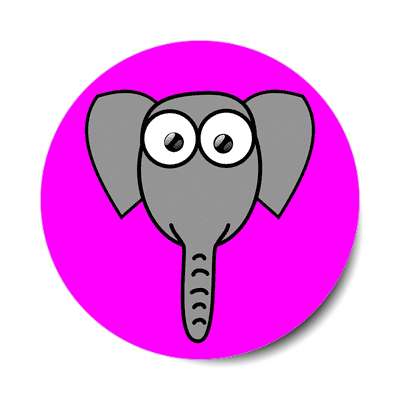 elephant cartoon cute animal sticker