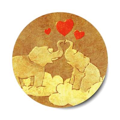 elephant hearts sticker