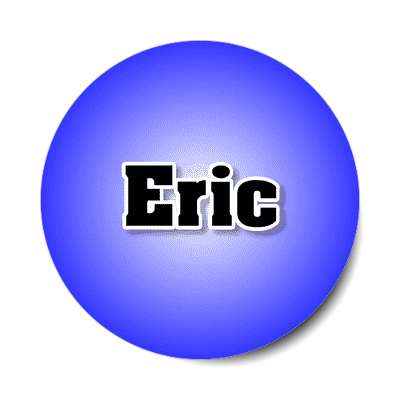 eric male name blue sticker