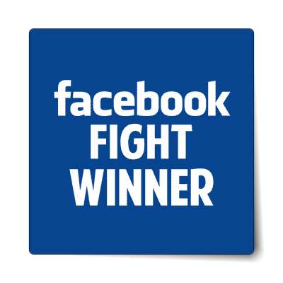 facebook fight winner sticker