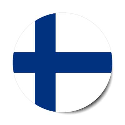 finland finnish flag country stickers, magnet