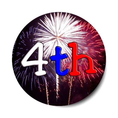 fireworks fourth of july sticker