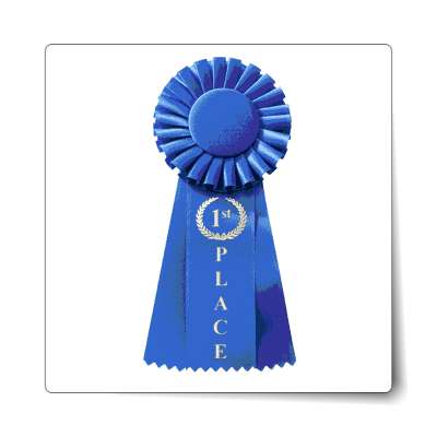 first place ribbon sticker