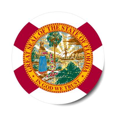 florida state flag usa stickers, magnet