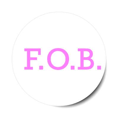 fob friend of bride classy magenta sticker