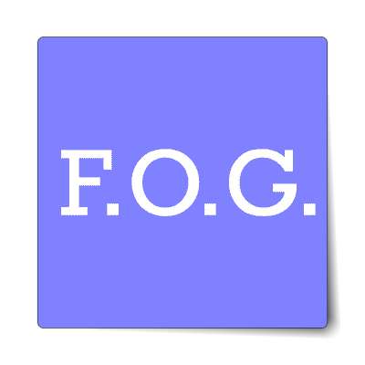 fog friend of groom blue classy sticker