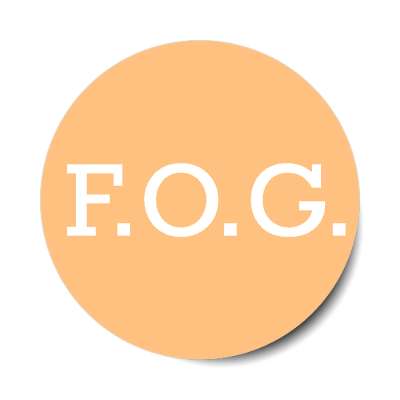 fog friend of groom peach classy sticker