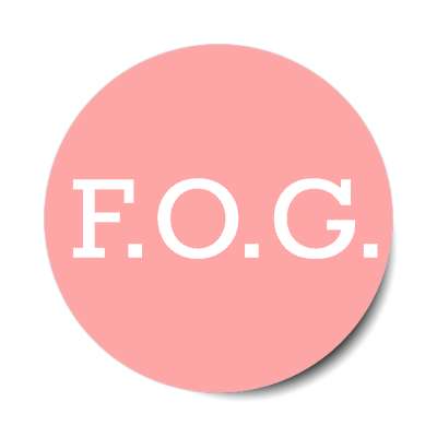 fog friend of groom pink classy sticker