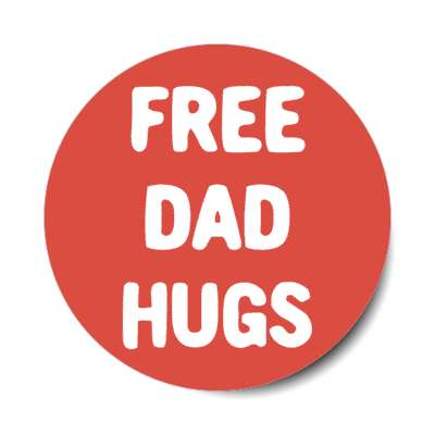 free dad hugs stickers, magnet