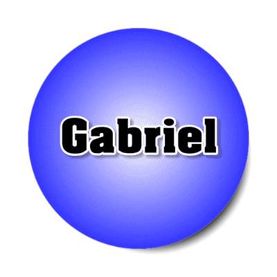 gabriel male name blue sticker