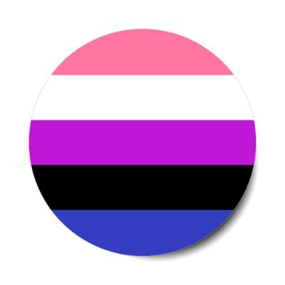 gender fluid pride flag sticker