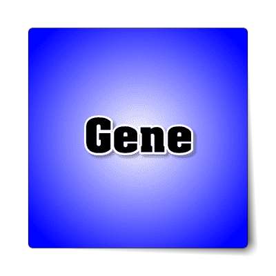 gene male name blue sticker