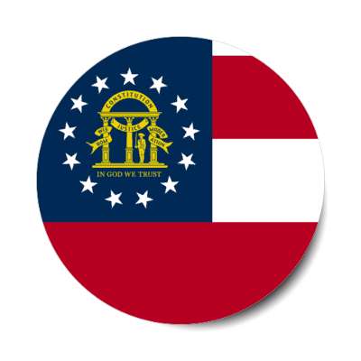 georgia state flag usa stickers, magnet