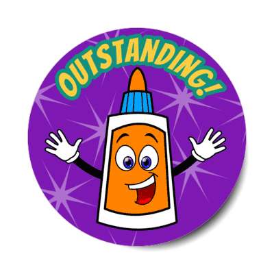glue smile face outstanding stickers, magnet