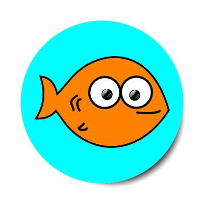goldfish cartoon cute animal sticker