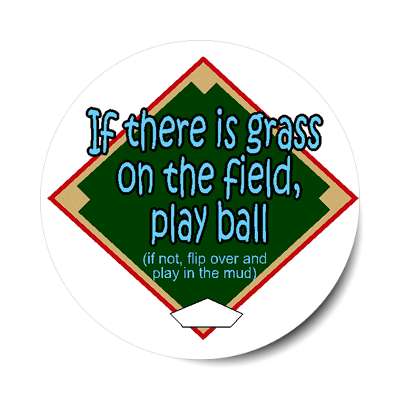 grass on the field sticker