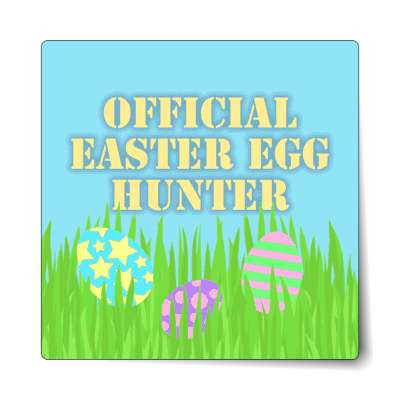 grass sky official easter egg hunter stencil sticker