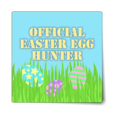 grass sky official easter egg hunter stencil sticker