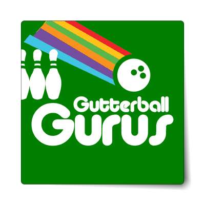 gutterball gurus sticker