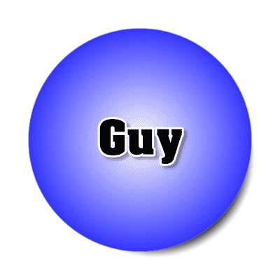 guy male name blue sticker