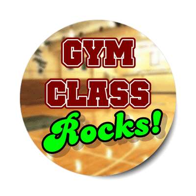 gym class rocks sticker