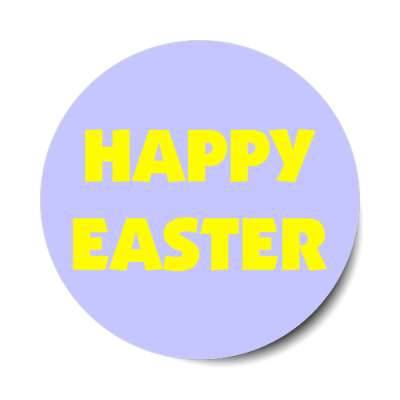 happy easter pastel blue sticker