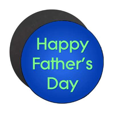 happy fathers day dark blue magnet