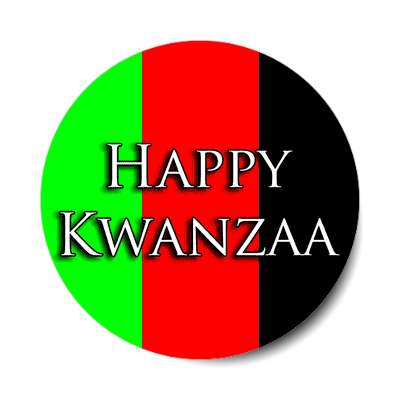 happy kwanzaa sticker