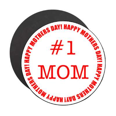 happy mothers day round happy mothers day border magnet