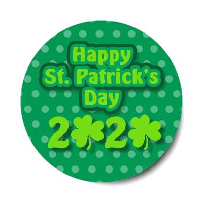 happy st patricks day 2020 sticker