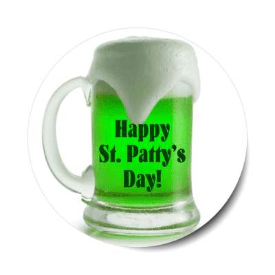 happy st pattys day sticker