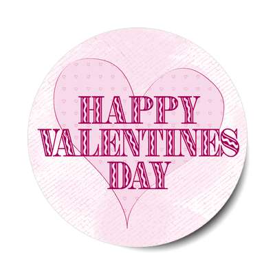 happy valentines day heart classy sticker