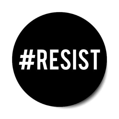 hashtag resist sticker