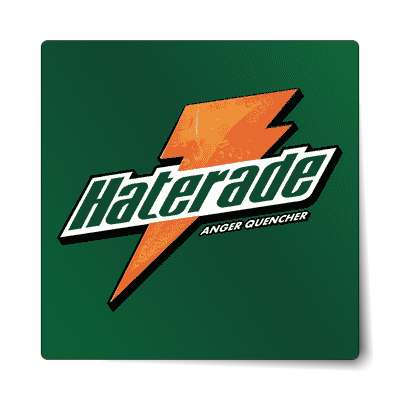 haterade gatorade parody sticker