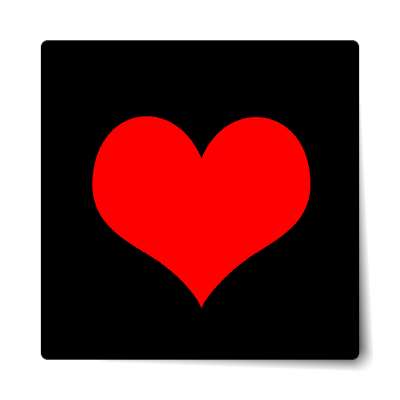 heart black sticker