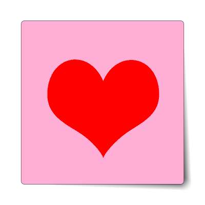 heart pink sticker