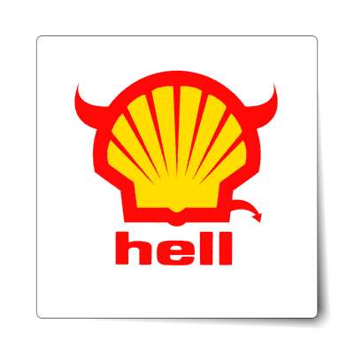 hell shell parody sticker