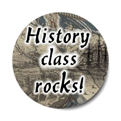history class rocks sticker