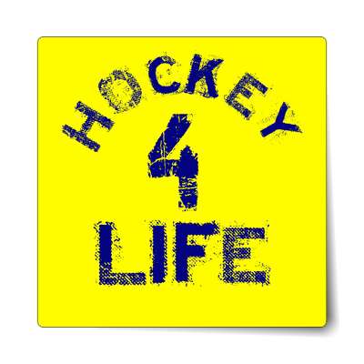 hockey 4 life sticker