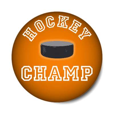 hockey champ sticker