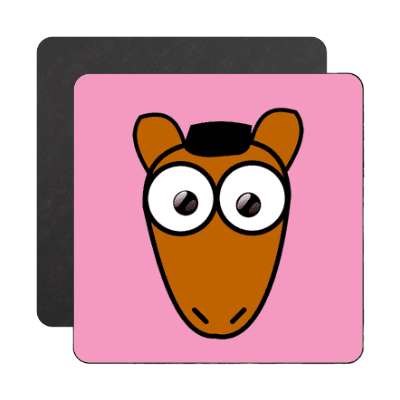 horse cartoon cute animal magnet